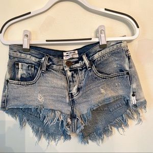 One Teaspoon Denim Shorts - Size 28